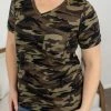 Michelle Mae Sophie Classic Pocket Tee - Camo