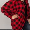 Michelle Mae Emma Cocoon Cardigan - Buffalo Plaid