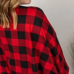 Michelle Mae Emma Cocoon Cardigan - Buffalo Plaid