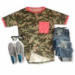 Rogue Society Apparel® SHORT SLEEVES Neon Camo Tee