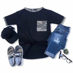 Rogue Society Apparel® Camo Pop Tee | Black