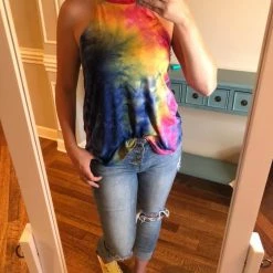 Rogue Society Apparel® Rocker Tank | OG Tie Dye SHORT SLEEVES