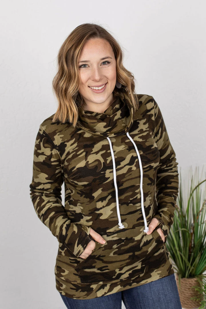 Buy ๐ Michelle Mae Classic Cowl Neck Sweatshirt - Camo ๐ฅ 1 Michelle Mae Classic Cowl Neck Sweatshirt - Camo