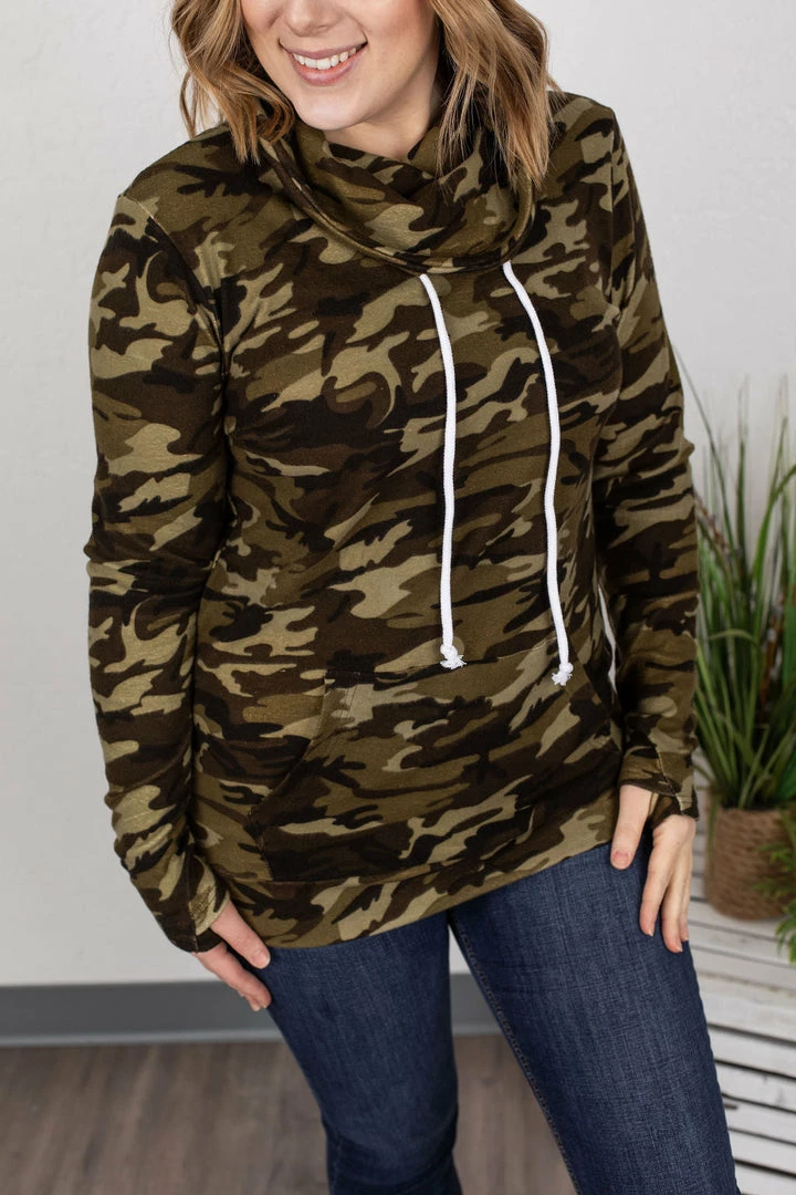 Buy ๐ Michelle Mae Classic Cowl Neck Sweatshirt - Camo ๐ฅ 3 Michelle Mae Classic Cowl Neck Sweatshirt - Camo