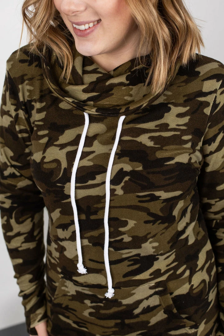 Buy ๐ Michelle Mae Classic Cowl Neck Sweatshirt - Camo ๐ฅ 5 Michelle Mae Classic Cowl Neck Sweatshirt - Camo
