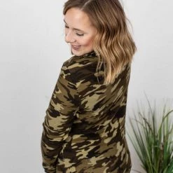 Buy ๐ Michelle Mae Classic Cowl Neck Sweatshirt - Camo ๐ฅ 16 Michelle Mae Classic Cowl Neck Sweatshirt - Camo