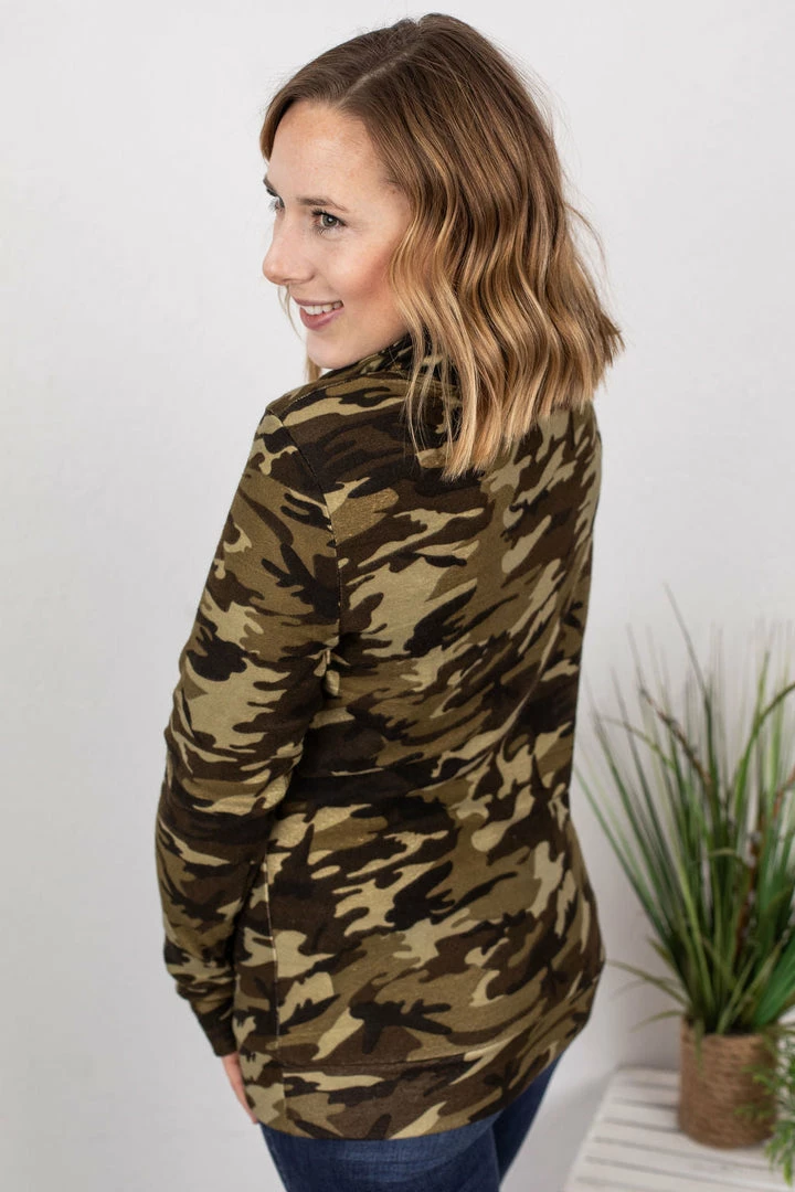 Buy ๐ Michelle Mae Classic Cowl Neck Sweatshirt - Camo ๐ฅ 7 Michelle Mae Classic Cowl Neck Sweatshirt - Camo