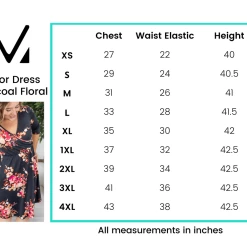 Michelle Mae Taylor Dress - Charcoal Floral BOTTOMS