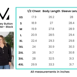 Michelle Mae LONG SLEEVES Brittney Button Sweater - Black