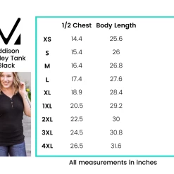 Michelle Mae Addison Henley Tank - Black
