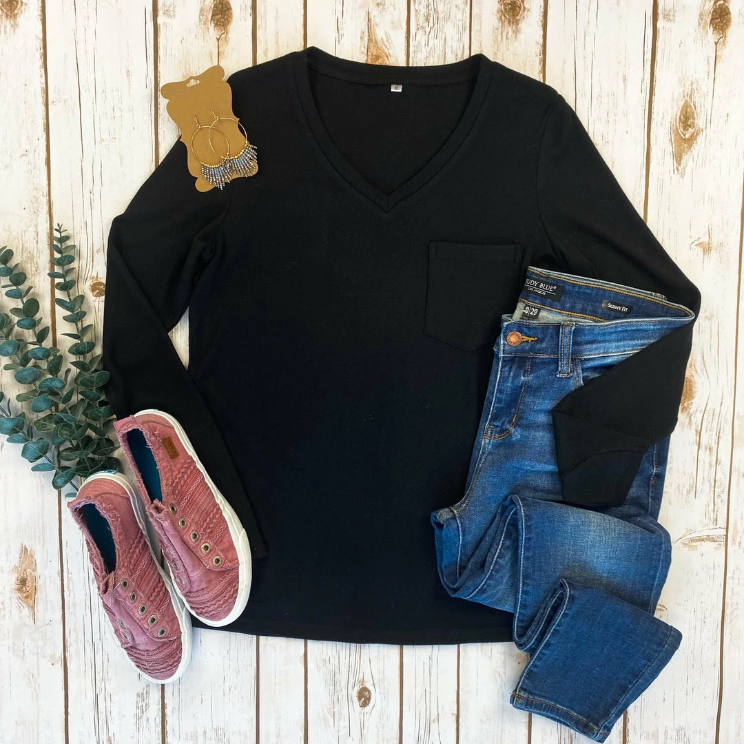 Promo 😀 Michelle Mae Hadley Long Sleeve - Black 😉 8 Michelle Mae Hadley Long Sleeve - Black