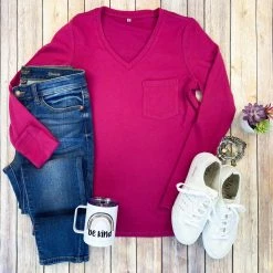 Michelle Mae Hadley Long Sleeve - Magenta LONG SLEEVES