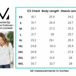 Michelle Mae QuarterZip Sherpa Pullover - Bright Confetti LONG SLEEVES