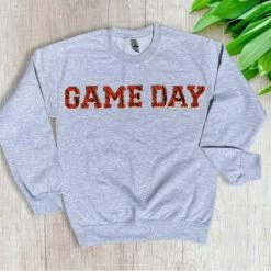 Rogue Society Apparel® Game Day Chenille Patched Crew LONG SLEEVES