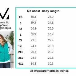 Wholesale ๐ Michelle Mae Remy Zip Up Vest - Bright Aqua ๐ฏ 16 Michelle Mae Remy Zip Up Vest - Bright Aqua