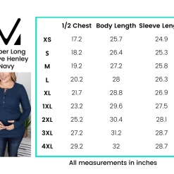 Michelle Mae Harper Long Sleeve Henley - Navy