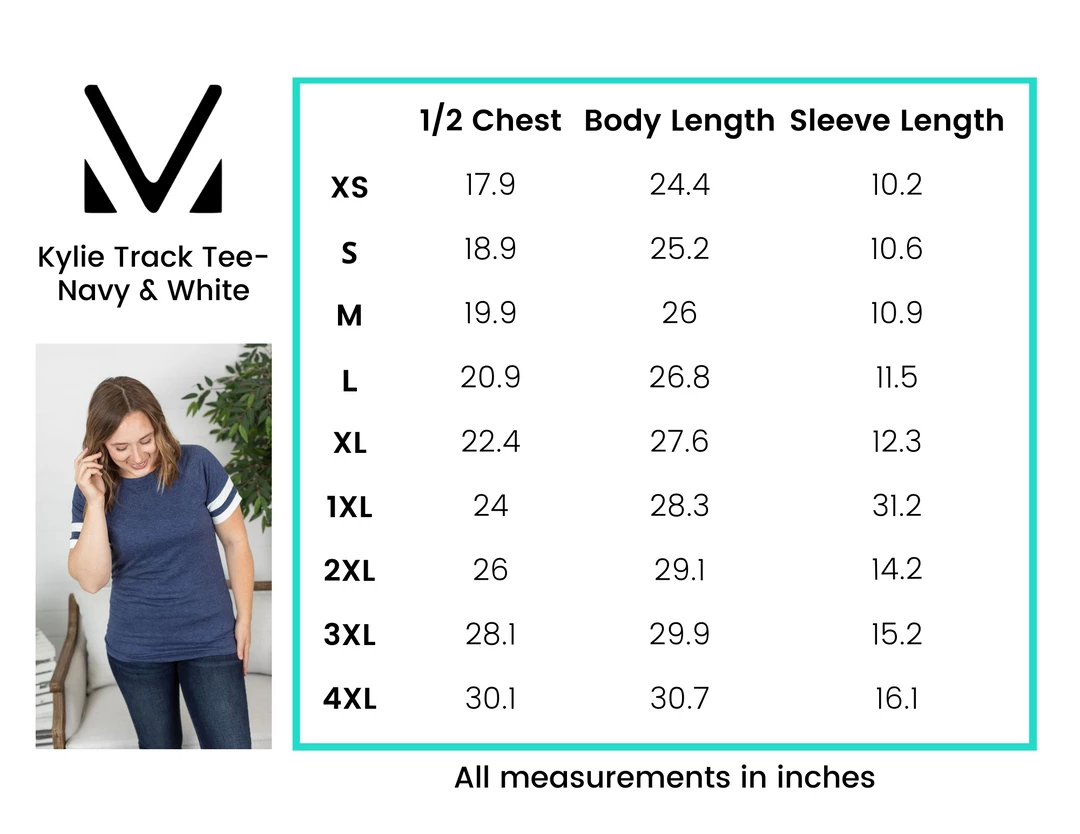 New ๐ Michelle Mae Kylie Track Tee - Navy And White SHORT SLEEVES ๐ 6 Michelle Mae Kylie Track Tee - Navy And White SHORT SLEEVES