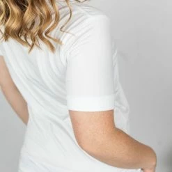 Michelle Mae Sophie Pocket Tee - White SHORT SLEEVES