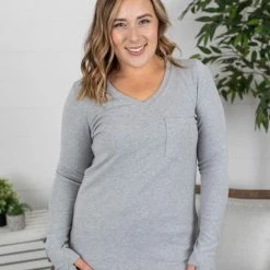 Michelle Mae Hadley Long Sleeve - Grey