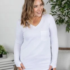 Michelle Mae Hadley Long Sleeve - White LONG SLEEVES