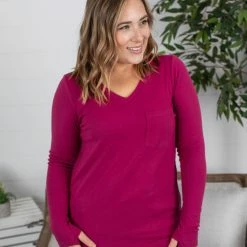 Michelle Mae Hadley Long Sleeve - Magenta LONG SLEEVES