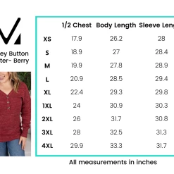 Michelle Mae LONG SLEEVES Brittney Button Sweater - Berry