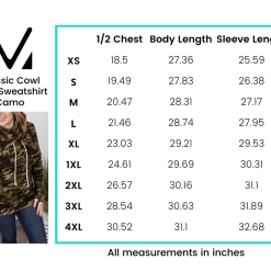 Buy ๐ Michelle Mae Classic Cowl Neck Sweatshirt - Camo ๐ฅ 18 Michelle Mae Classic Cowl Neck Sweatshirt - Camo