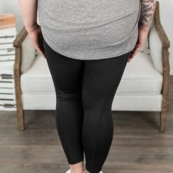 Michelle Mae Athleisure Leggings - Black BOTTOMS