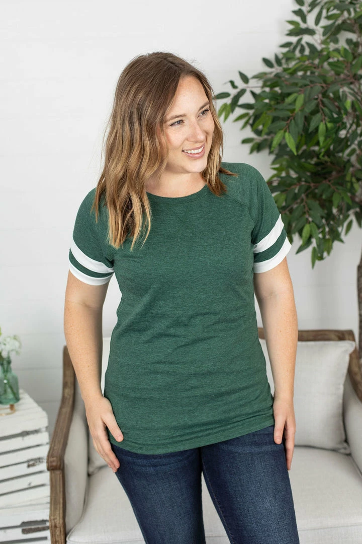 Best reviews of 🤩 Michelle Mae Kylie Track Tee - Green And White 🎁 2 Michelle Mae Kylie Track Tee - Green And White