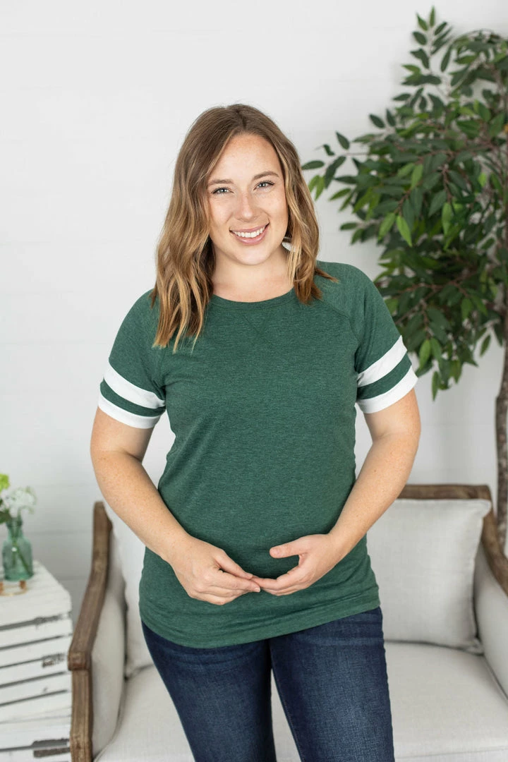 Best reviews of 🤩 Michelle Mae Kylie Track Tee - Green And White 🎁 3 Michelle Mae Kylie Track Tee - Green And White
