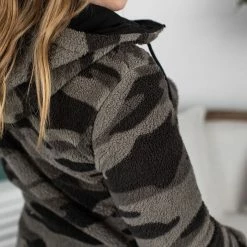 Flash Sale ✔️ Michelle Mae LONG SLEEVES Sherpa Fullzip Hoodie - Camo 🧨 12 Michelle Mae LONG SLEEVES Sherpa Fullzip Hoodie - Camo