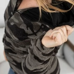 Flash Sale ✔️ Michelle Mae LONG SLEEVES Sherpa Fullzip Hoodie - Camo 🧨 13 Michelle Mae LONG SLEEVES Sherpa Fullzip Hoodie - Camo