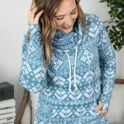 Cheapest 🥰 Michelle Mae Classic Cowl Neck Sweatshirt - Winter Snowflake LONG SLEEVES 😉 13 Michelle Mae Classic Cowl Neck Sweatshirt - Winter Snowflake LONG SLEEVES