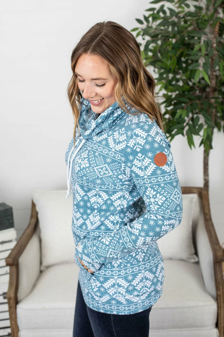 Cheapest 🥰 Michelle Mae Classic Cowl Neck Sweatshirt - Winter Snowflake LONG SLEEVES 😉 5 Michelle Mae Classic Cowl Neck Sweatshirt - Winter Snowflake LONG SLEEVES