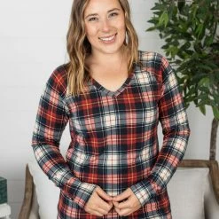 Michelle Mae LONG SLEEVES Classic Plaid Long Sleeve