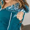 Michelle Mae LONG SLEEVES Classic FullZip - Winter Snowflake