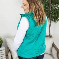 Wholesale ๐ Michelle Mae Remy Zip Up Vest - Bright Aqua ๐ฏ 15 Michelle Mae Remy Zip Up Vest - Bright Aqua