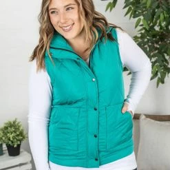 Wholesale ๐ Michelle Mae Remy Zip Up Vest - Bright Aqua ๐ฏ 11 Michelle Mae Remy Zip Up Vest - Bright Aqua