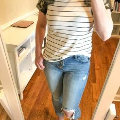 Rogue Society Apparel® Little Bit Of Lace Tee | Camo Detail