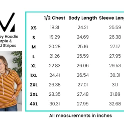 Michelle Mae Ashley Hoodie - Purple And Gold Stripes