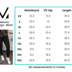 Michelle Mae Athleisure Leggings - Black BOTTOMS