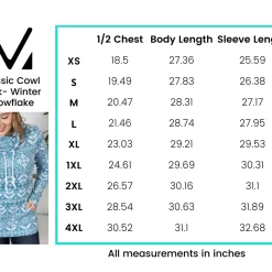 Cheapest 🥰 Michelle Mae Classic Cowl Neck Sweatshirt - Winter Snowflake LONG SLEEVES 😉 19 Michelle Mae Classic Cowl Neck Sweatshirt - Winter Snowflake LONG SLEEVES