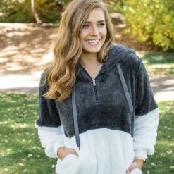 Rogue Society Apparel® Sherpa Hoodie | Charcoal