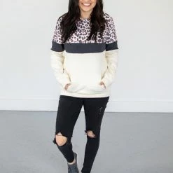 Rogue Society Apparel® LONG SLEEVES Leopard Crew Neck