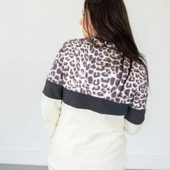 Rogue Society Apparel® LONG SLEEVES Leopard Crew Neck