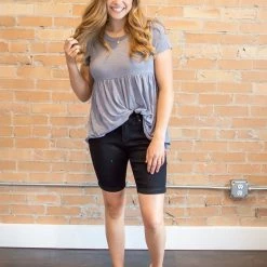 Rogue Society Apparel® BOTTOMS Double Button Bermuda Shorts