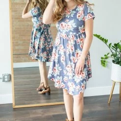 Rogue Society Apparel® Navy Floral Dress