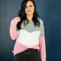 Rogue Society Apparel® The Best In You Waffle Knit Top LONG SLEEVES