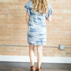 Rogue Society Apparel® Flutter Sleeve Dress | Camo BOTTOMS