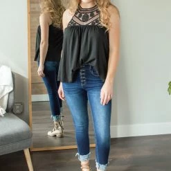 Rogue Society Apparel® Lace Tank Top SHORT SLEEVES